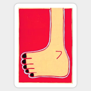 A Big Yellow Foot Sticker